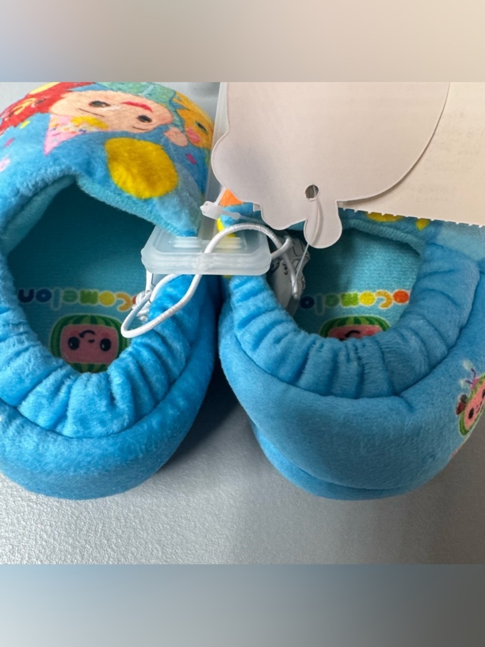 Cocomelon happy birthday Party plush moccasin slippers for toddlers jj Wally pep - Picture 2 of 6